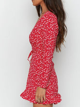 Load image into Gallery viewer, Women's Sexy Casual Floral Print Long Sleeve Dress