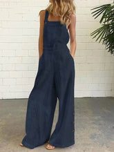 Load image into Gallery viewer, Women's Fashion Casual Square Collar Sleeveless Jumpsuit