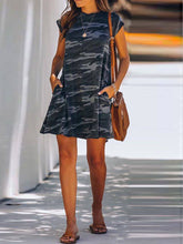 Load image into Gallery viewer, Camouflage Printed Loose Casual Dress
