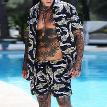 Load image into Gallery viewer, Beach Vacation Printing Loose Men's Suits