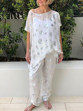 Load image into Gallery viewer, Sequined Loose Round Neck Women's Suit