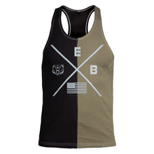 Load image into Gallery viewer, Men's Elastic Breathable Colorblock Printed Cotton Sports Vest