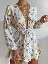 Load image into Gallery viewer, Women's Sexy Slim Print Short Sleeve Dress