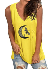Load image into Gallery viewer, Women's Loose V-neck Sleeveless T-shirt Tops