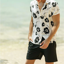 Load image into Gallery viewer, Floral Print Button Hawaiian Shirt