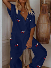 Load image into Gallery viewer, Women's Fashion Butterfly Print Casual Jumpsuit