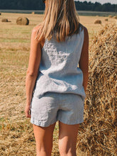 Load image into Gallery viewer, Women's Casual Comfortable Lace Linen Short Suit