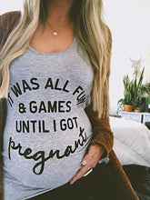 Load image into Gallery viewer, Maternity Casual Fun Letter Printed Short-sleeved T-shirt