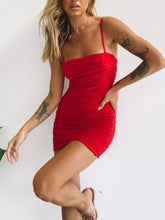 Load image into Gallery viewer, Women's Sexy Slim Solid Color Suspender Dress