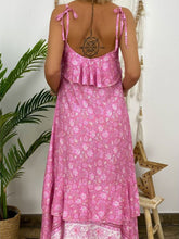 Load image into Gallery viewer, Floral Loose Holiday Sling Women's Dress