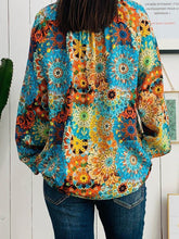 Load image into Gallery viewer, Women's Casual Loose Printed Embroidery V-neck Top