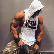 Load image into Gallery viewer, Men's Casual Sports Hooded Printed Sleeveless T-shirt