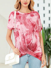 Load image into Gallery viewer, Maternity Gradient Printed Short Sleeve T-Shirt
