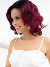 Load image into Gallery viewer, Red Hair Fluffy Staight Hair Oblique Bangs Short Hair