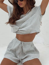 Load image into Gallery viewer, Loose Leisure Lace Up Home Women's Suit