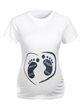 Load image into Gallery viewer, Foot Print Summer Simple Maternity Tops