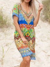 Load image into Gallery viewer, Women's Casual Loose Embroidered Printed Dress
