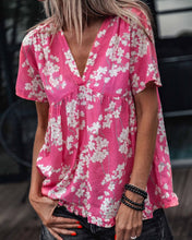 Load image into Gallery viewer, V-neck Print Casual Top Women