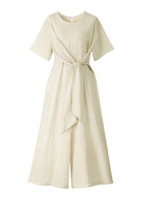 Load image into Gallery viewer, Women's Fashion Lace-Up Wide-Leg Jumpsuit