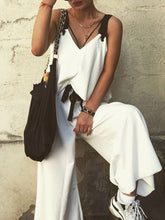 Load image into Gallery viewer, V-neck Sleeveless Gradient Suit