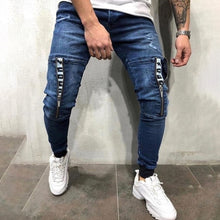 Load image into Gallery viewer, Men's Casual Sports Beam-Leg Denim Trousers