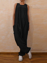 Load image into Gallery viewer, Women's Sleeveless Square Collar Casual Retro Solid Color Jumpsuit