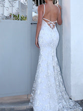 Load image into Gallery viewer, Maternity Sexy Spaghetti Strap Backless Trailing Evening Dress