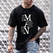 Load image into Gallery viewer, Letters Printed Loose Mens T-shirt