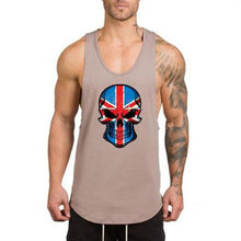 Load image into Gallery viewer, Skull Print Loose Round Neck Men's Tops