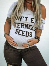 Load image into Gallery viewer, Maternity Casual Fun Letter Printed Short-sleeved T-shirt