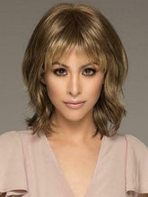 Load image into Gallery viewer, Blond Hair Fluffy Staight Hair Oblique Bangs Short Hair