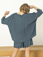 Load image into Gallery viewer, Women's Casual Buttoned Linen Solid Color Suit