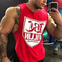 Load image into Gallery viewer, Men's Fashion Letter Printed Cotton Fitness Vest