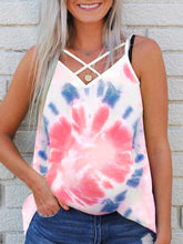 Load image into Gallery viewer, Maternity Tie-Dye Printed V-Neck Sleeveless Camisole T-Shirt