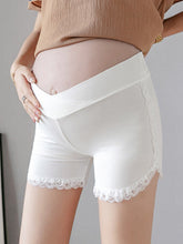 Load image into Gallery viewer, Thin Low Waist Lace Maternity Leggings