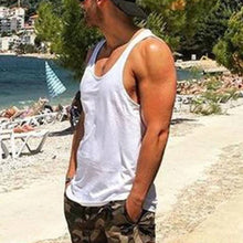 Load image into Gallery viewer, Solid Color Beach Vacation Fitness Casual Fashion Vest Men