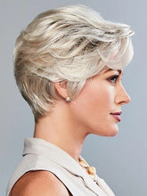 Load image into Gallery viewer, Silver Hair Fluffy Straight Hair Oblique Bangs Short Hair