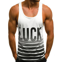 Load image into Gallery viewer, Digital Letter Printed Round Neck Sleeveless Vest