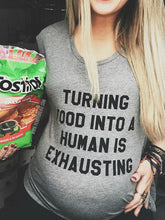 Load image into Gallery viewer, Maternity Casual Fun Letter Printed Short Sleeve Top