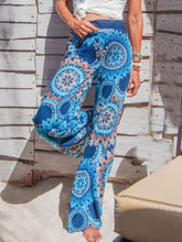 Load image into Gallery viewer, Printed Holiday Elastic Maternity Bottom