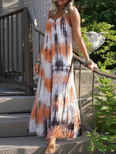 Load image into Gallery viewer, Women's Sleeveless Tie-Dye Loose Dress