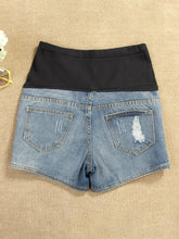 Load image into Gallery viewer, Maternity Fashion Side Zipper Denim Shorts