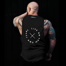 Load image into Gallery viewer, Men's Loose Letter Printed Arc Hem Vest