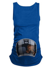 Load image into Gallery viewer, Maternity Casual Fun Baby Driving Printed Sleeveless T-shirt