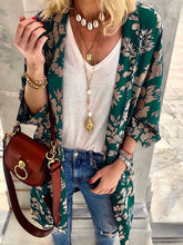 Load image into Gallery viewer, Cardigan Chiffon Printed Beach Blouse