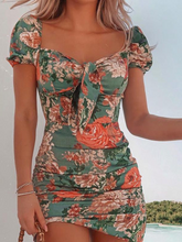 Load image into Gallery viewer, Women's Sexy Chiffon Wrapped Chest Bodycon Dress