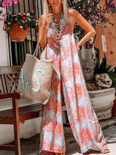 Load image into Gallery viewer, Sleeveless Printed National Style Jumpsuit
