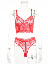 Load image into Gallery viewer, Lace Stitching Two-Piece Set Erotic Lingerie