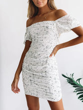Load image into Gallery viewer, Women's Sexy Casual Floral Print Short Sleeve Dress