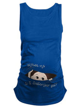 Load image into Gallery viewer, Maternity Casual Month Fun Print Sleeveless T-shirt